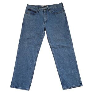 Lee Men's Relaxed Fit Jeans Medium Wash Straight Leg Size 36x30